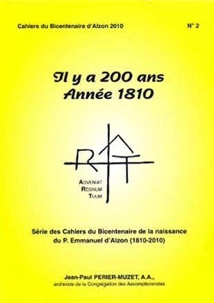 Cahier n°2 : Il y a 200 ans - année 1810