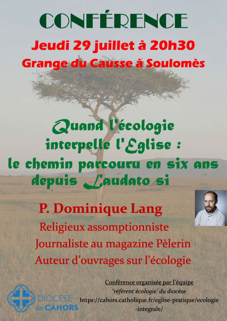 Conférence : Quand l’écologie interpelle l’Église