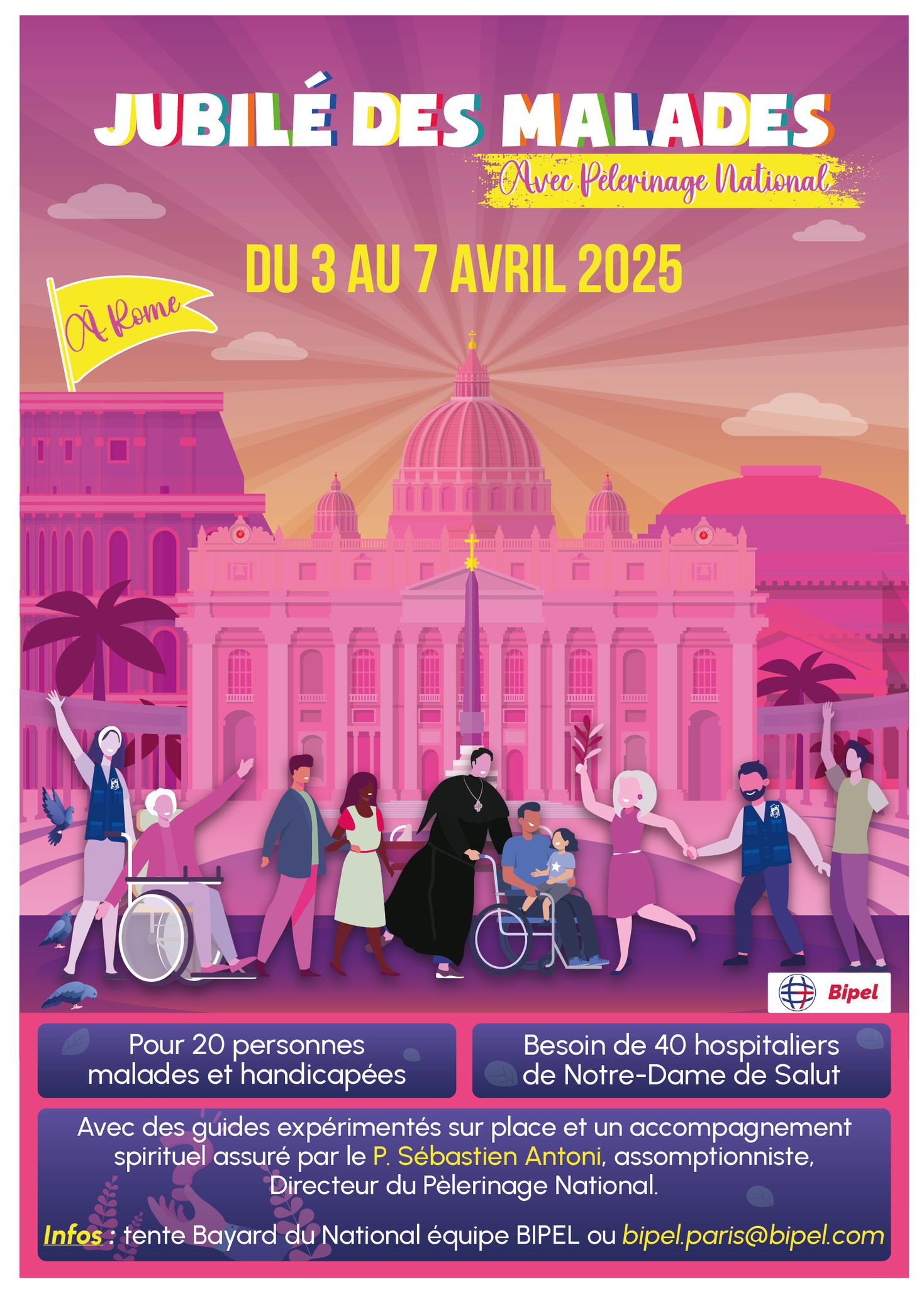 Jubilé des malades à Rome du 3 au 7 avril 2025
